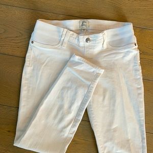 Jcrew white maternity jeans